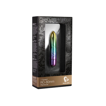 Rocks Off 80Mm 7 Speed Rainbow Vibrating Bullet