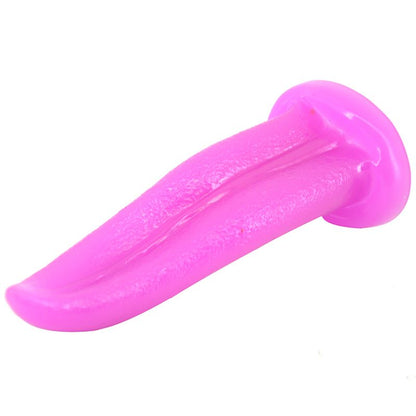 Tongue Shape Anal Plug Black - Purple