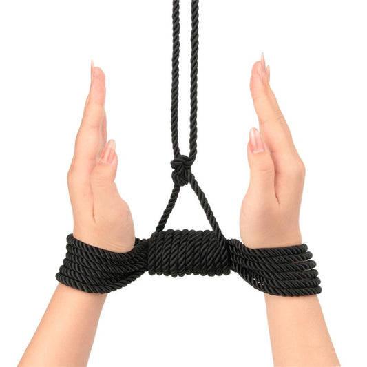 Lovetoy Rebellion Reign Ebony Silky Bondage Rope Black
