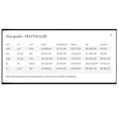 Penthouse Adore Me Panties White M/L