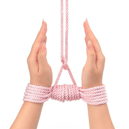 Lovetoy Rebellion Reign Rose Silky Bondage Rope Pink 10M