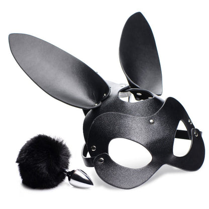 Tailz Bunny Anal Plug And Mask Set