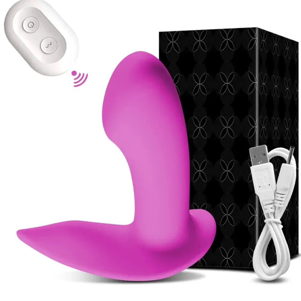 Remote Control G Spot Vibrator for Women Mini Vagina Stimulator for Couples - Purple