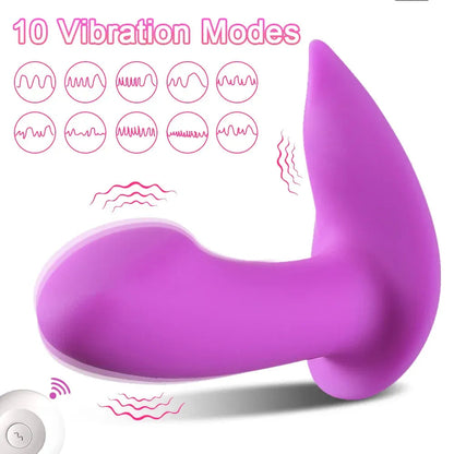 Remote Control G Spot Vibrator for Women Mini Vagina Stimulator for Couples - Purple