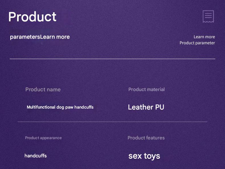 PU Leather Padded Bondage Mitts with Locking Straps & Connecting Chain - Playful Adult Set(Black)