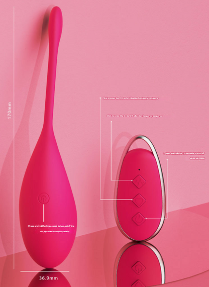 Purple Silky Silicone Remote Control Vibrating Egg - 12 Powerful Modes for Discreet Pleasure