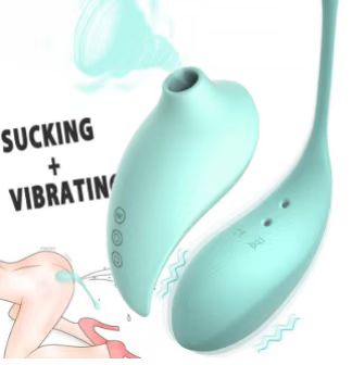 Green PulseWave Waterproof Clitoral Sucker & Vibrating G-Spot Teaser - 7 Suction Modes, USB Rechargeable